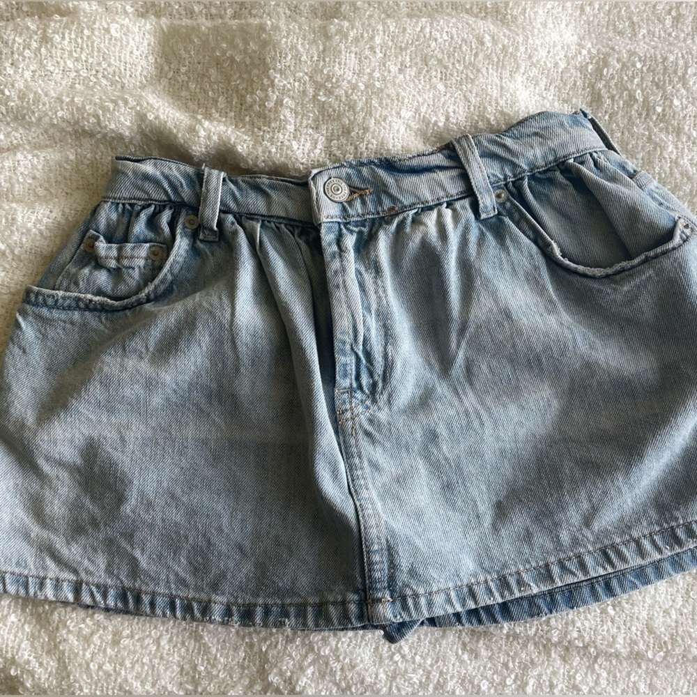 Free People Demi Denim Mini Skirt